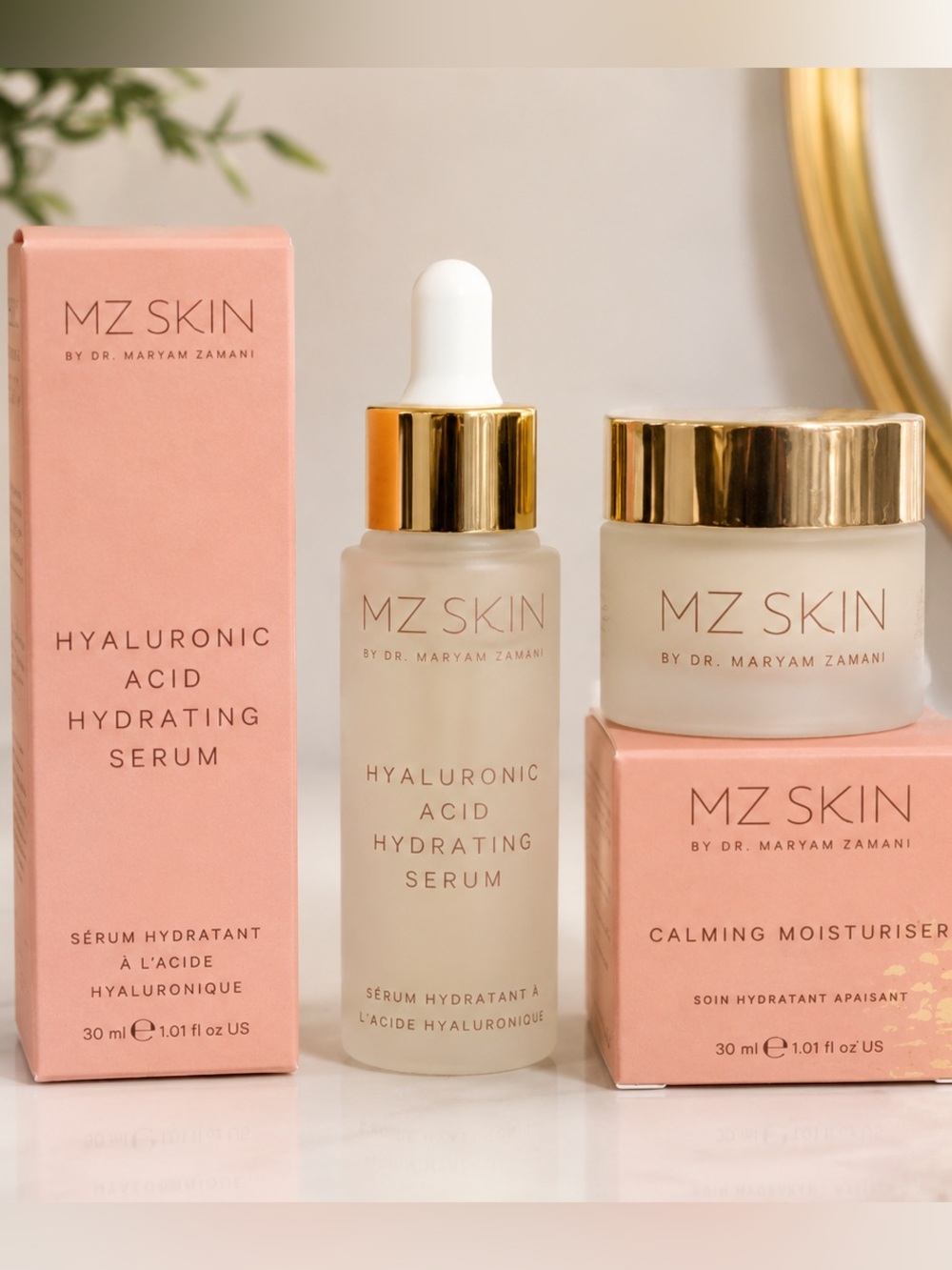 MZ Skin Hydrating Skincare Duo Serum + Calming Moisturiser 30ml